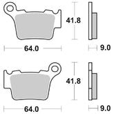 Pastiglie Freno Posteriori  SBS 791 CS (CARBON SILVER) per GAS GAS EC 350 F 2021-2022, set per 1 disco